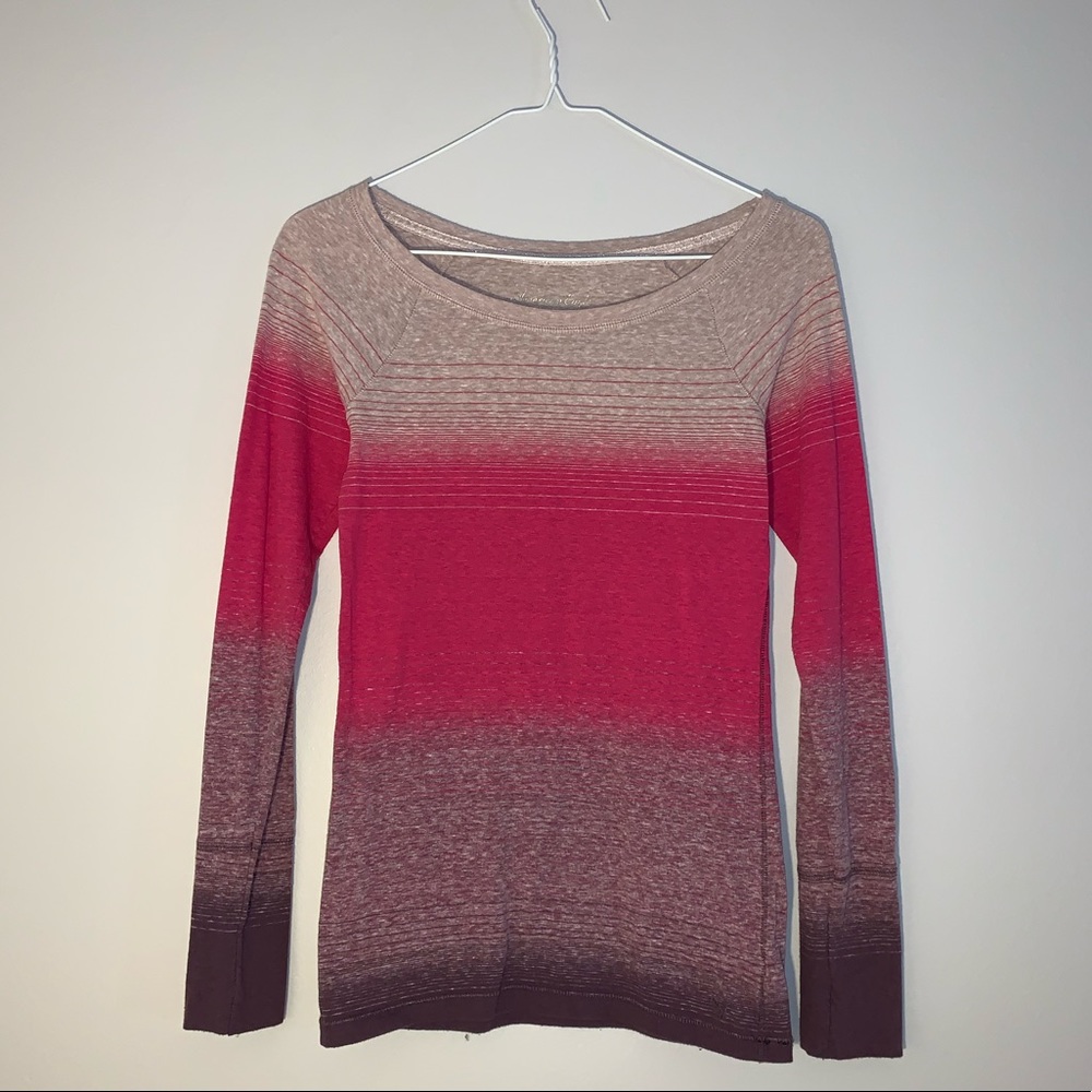 American Eagle Stripe Long Sleeve Top